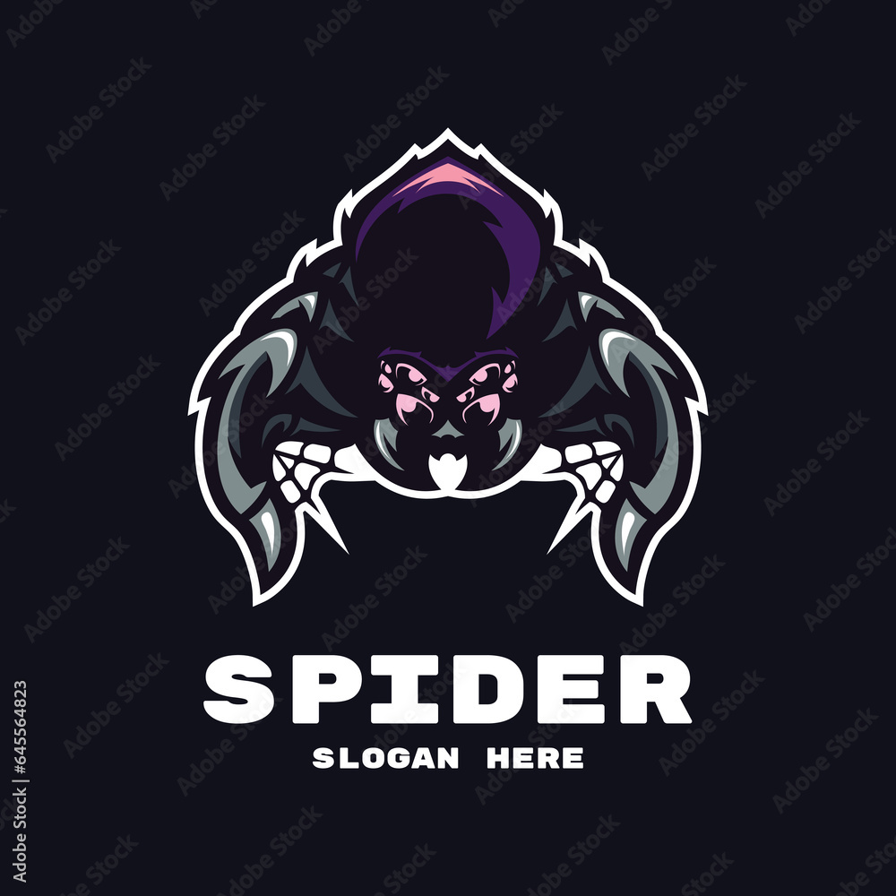 Spider mascot vector Spider mascot vector