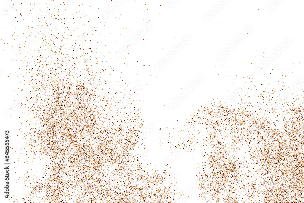 Coffee Color Grain Texture Isolated on White Background. Chocolate Shades Confetti. Brown Particles. Digitally Generated Image. Vector Illustration, EPS 10. Coffee Color Grain Texture Isolated on White Background. Chocolate Shades Confetti. Brown Particles. Digitally Generated Image. Vector Illustration, EPS 10.