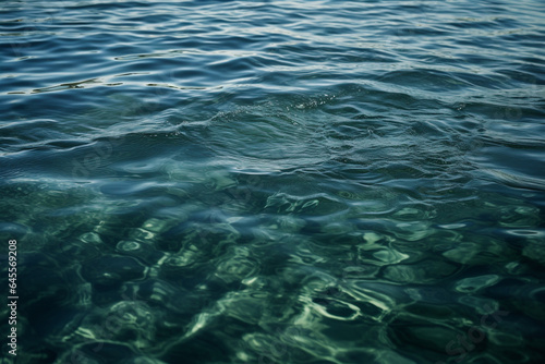 Blue water surface generative AI