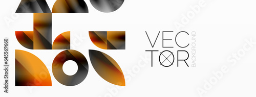 Geometric minimalism with triangles and circles. Blend of basic shapes creating serene, visually pleasing compositions. Wallpaper, banner, background, landing page, wall art, invitation, prints