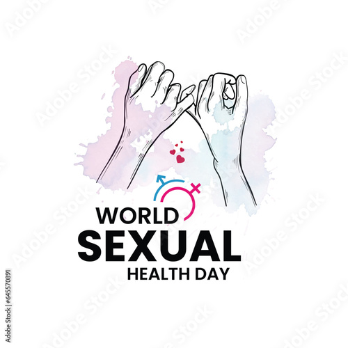 World Sexual Health Day, Vector illustration, web, social media, greeting cards, healthy relationships, September 4, background, template, awareness, right to healthy relationships