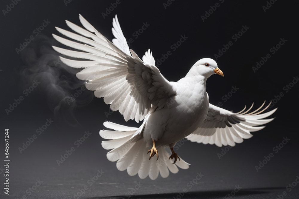 Fototapeta premium white dove in flight