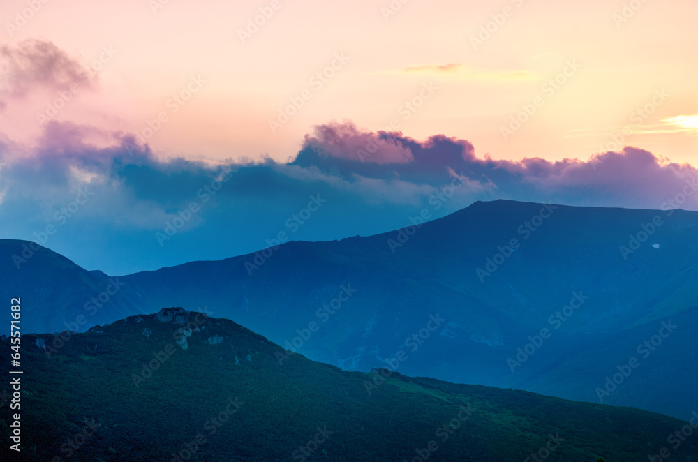 Abstract mountain background