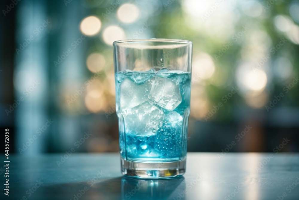 glass of water with ice glass of water with ice
