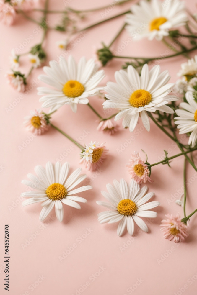 daisies on a wooden background daisies on a wooden background
