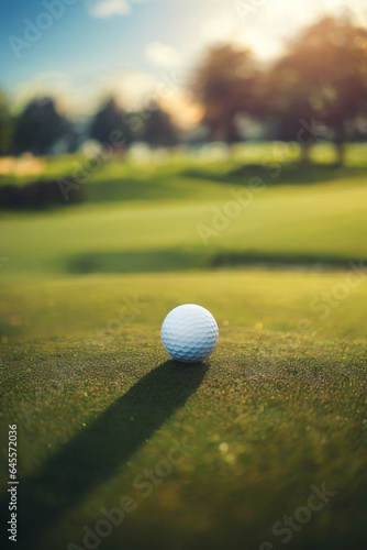 golf ball on the green