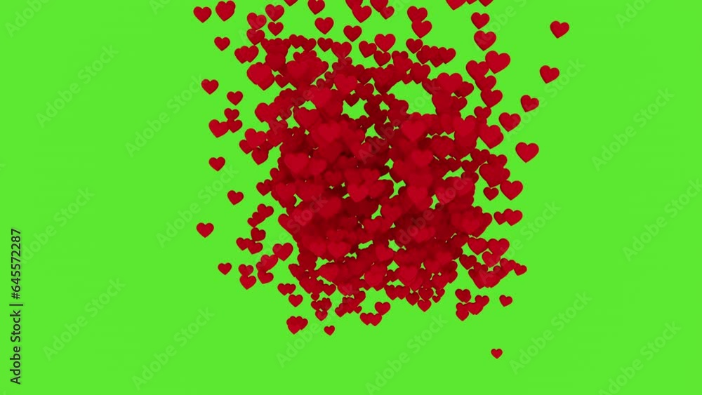 Social love hearts icons. Animation like icons motion background ...