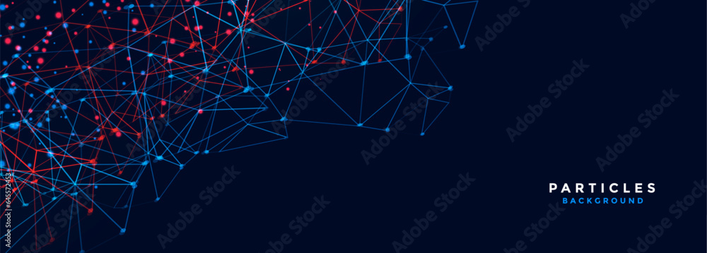 low poly style futuristic web tech background for internet connectivity