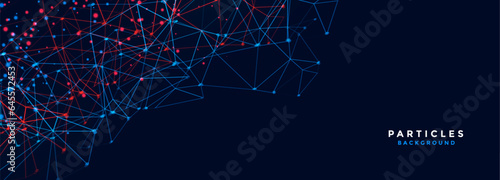 low poly style futuristic web tech background for internet connectivity