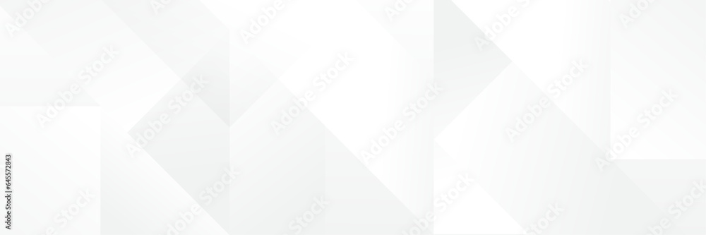 Abstract white Geometric banner design background.