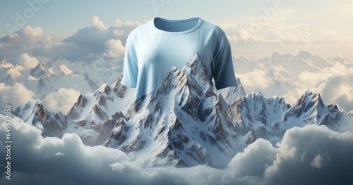 sweatshirt with a winter scene painting on it, in the style of surreal 3d landscapes, traditional chinese painting, detailed world-building, bold, cartoonish lithographs, dragoncore, airbrush art, rea photo