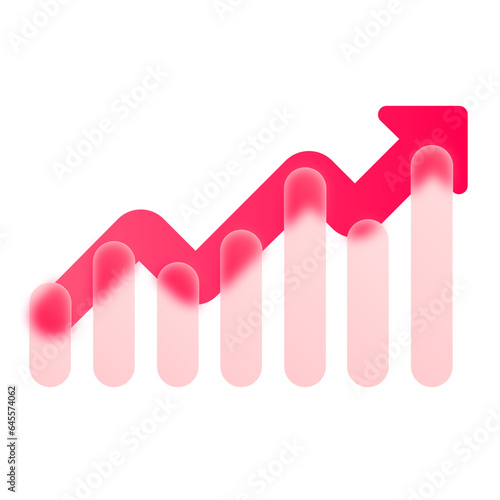 Pie Chart Diagram Glassmorphism UI Icon Sign and Symbol Design Illustrator 