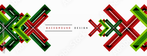 Minimal geometric background cross line. Design for wallpaper, banner, background, landing page, wall art, invitation, prints, posters