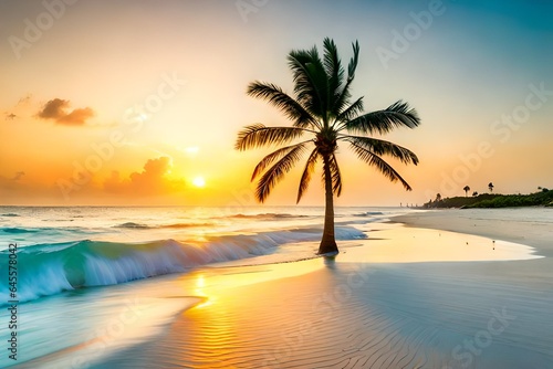sunset over the beach © Image Studio