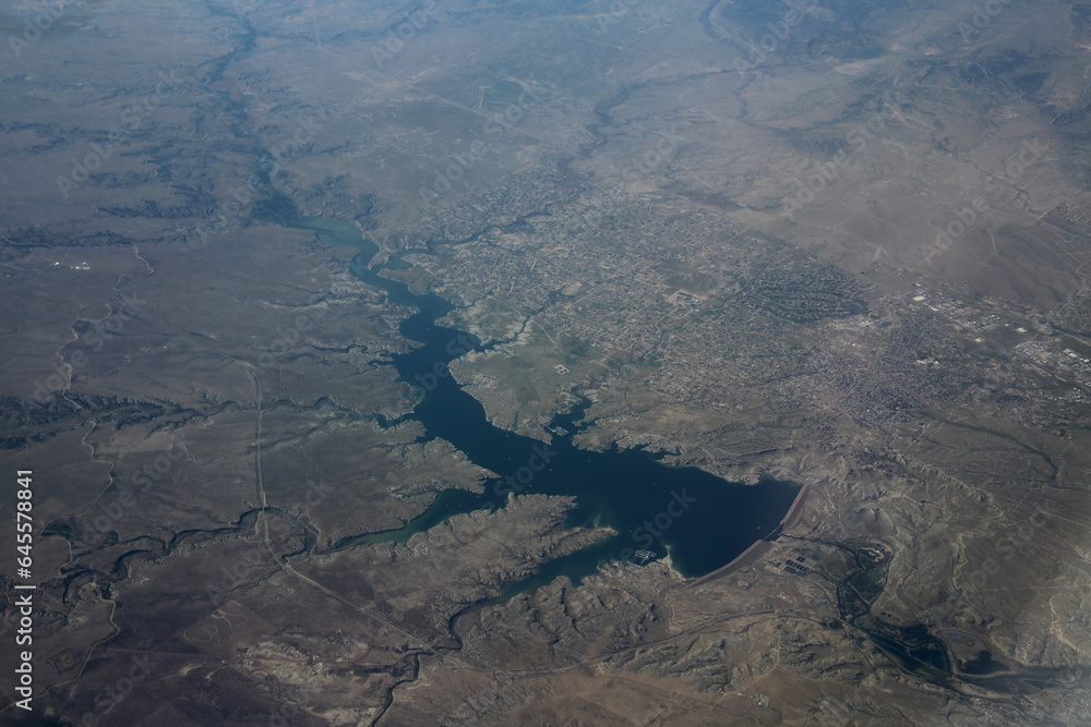 aerial view of Lake Pueblo