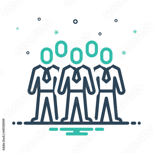 Mix  icon for staffing 
