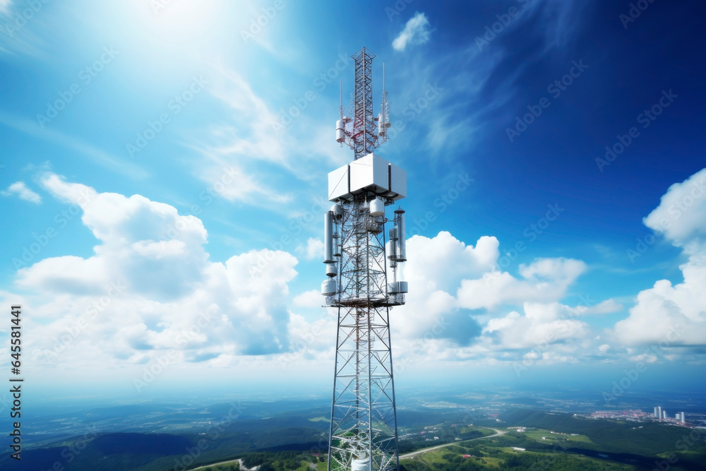 5g communication tower. Generative AI