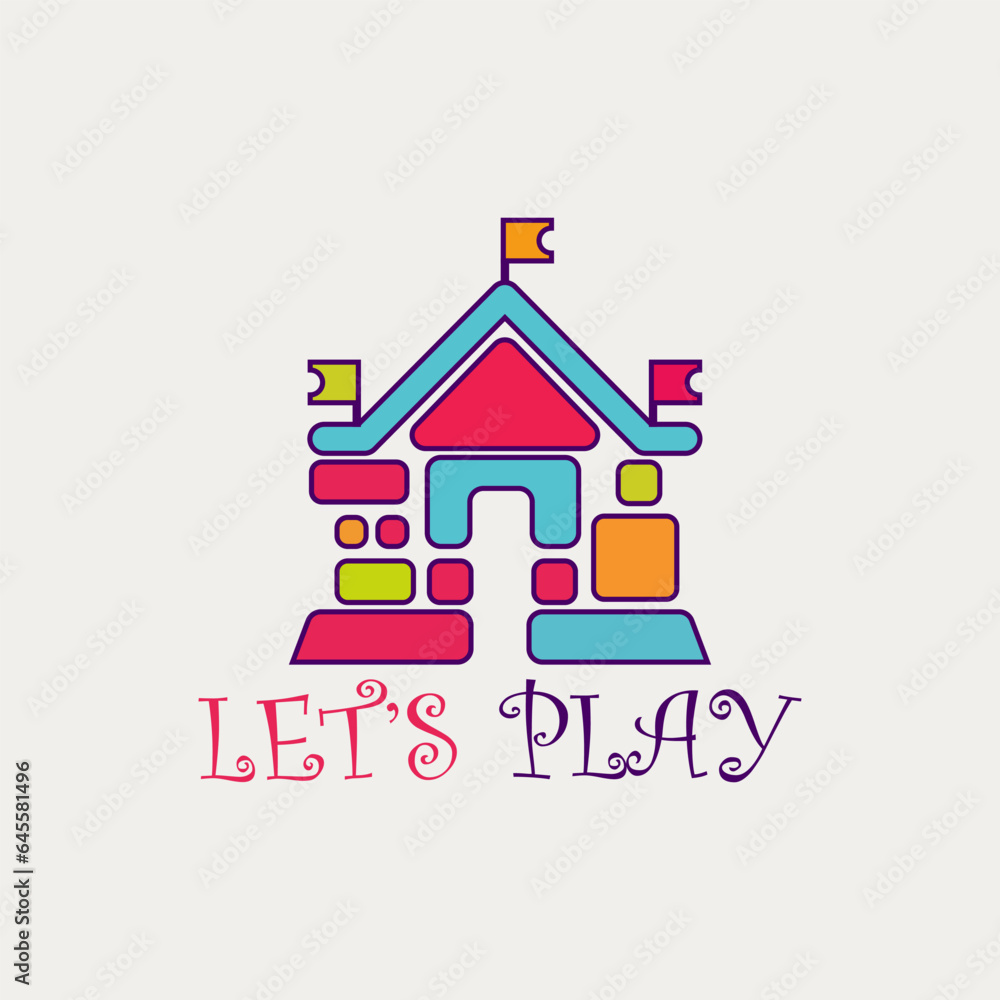 home kid logo design vector home kid logo design vector