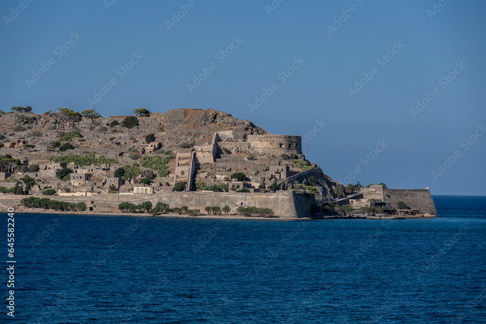 Old houses and ruins and stone churches with a sunny summer day on Crete Island Old houses and ruins and stone churches with a sunny summer day on Crete Island
