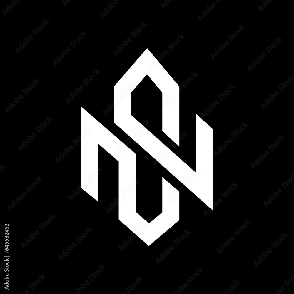 letter NS SN abstract modern trendy logo design vector letter NS SN abstract modern trendy logo design vector