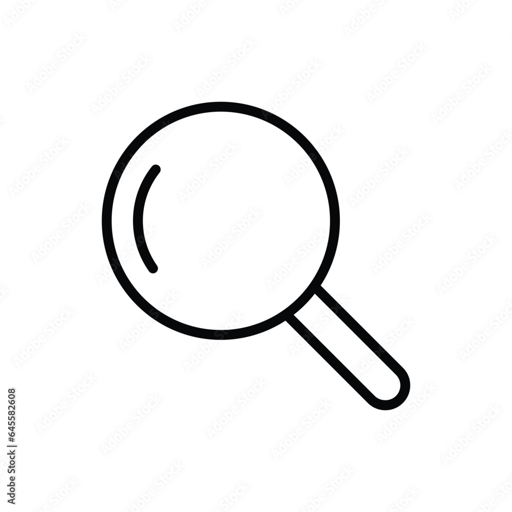 Magnifying glass search vector icon Magnifying glass search vector icon