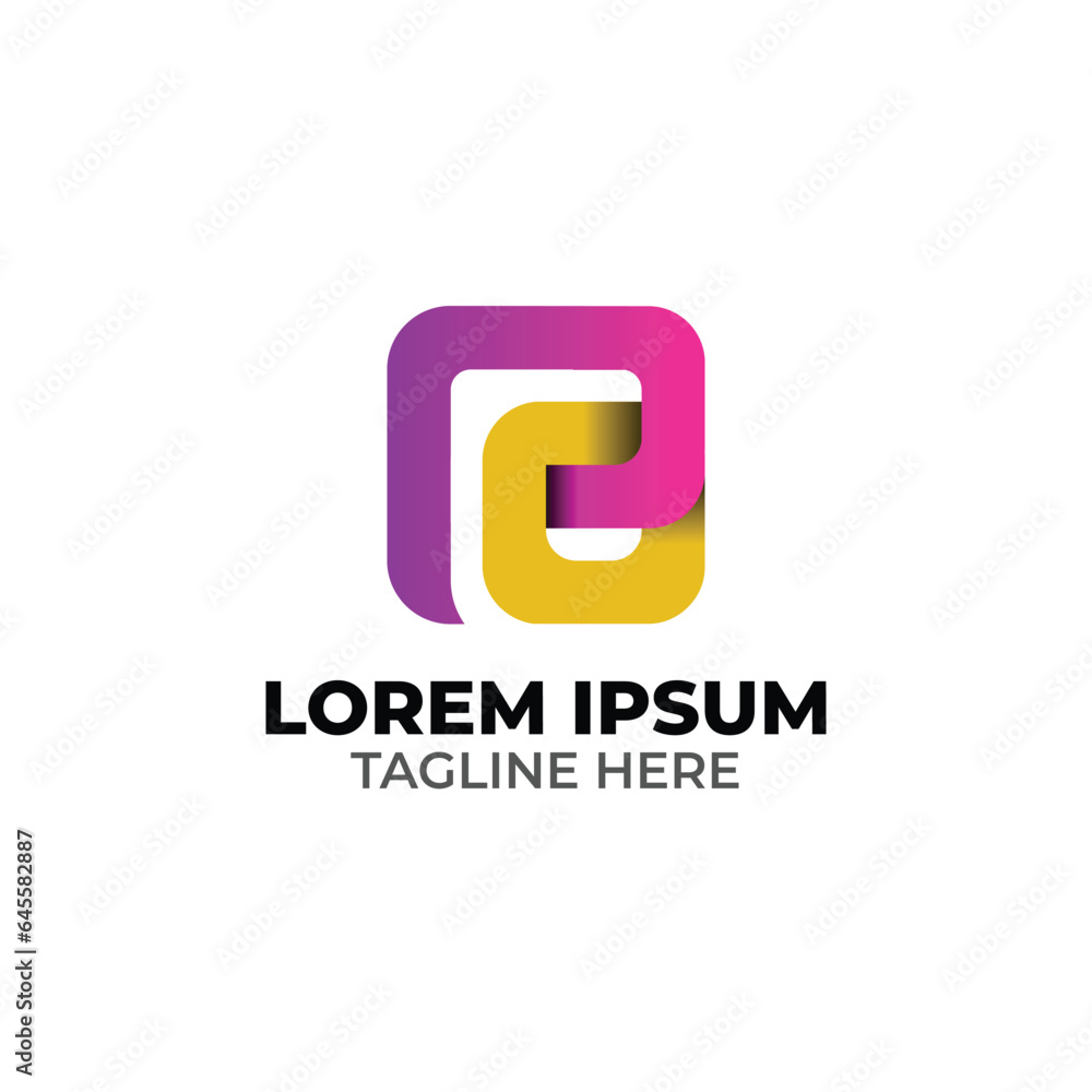 Letter P and letter O logo simple and modern Letter P and letter O logo simple and modern
