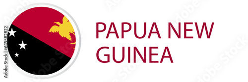 Free Download Papua New Guinea flag in web button, button icons. - GFXLoad