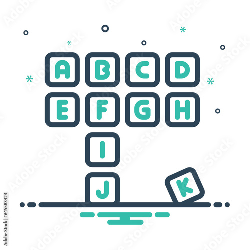 Mix  icon for scrabble 