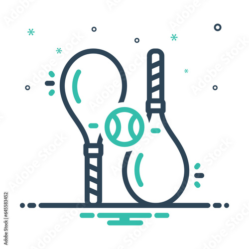 Mix  icon for tennis 