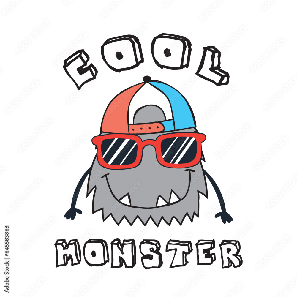 cute monster drawing for kids fashion