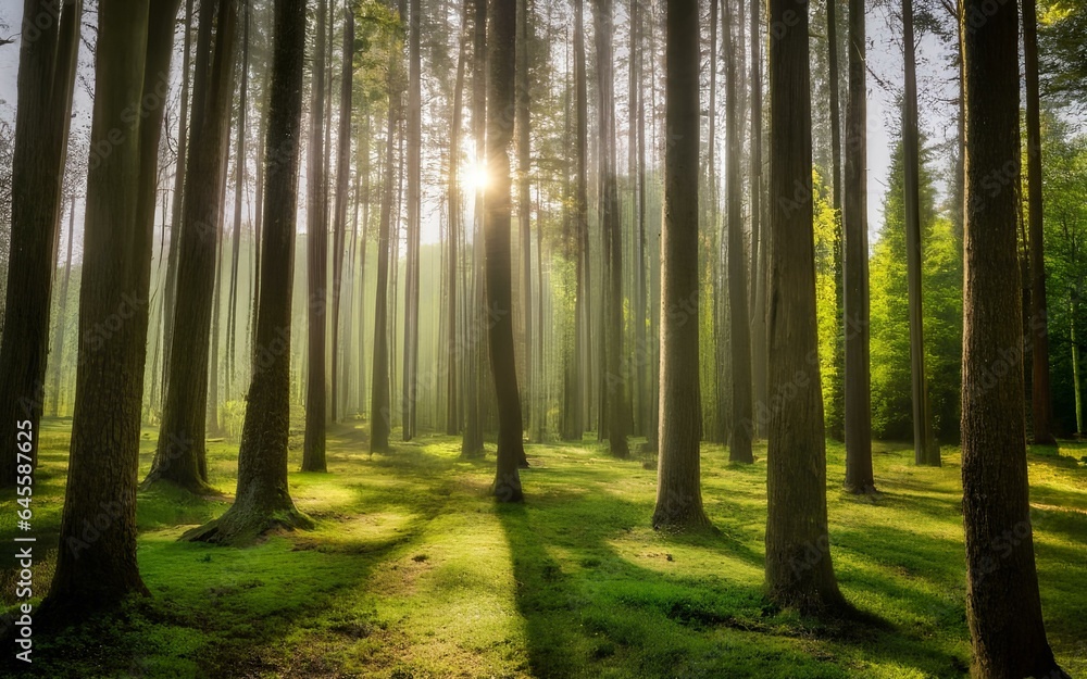In a beautiful forest where you can feel rest In a beautiful forest where you can feel rest