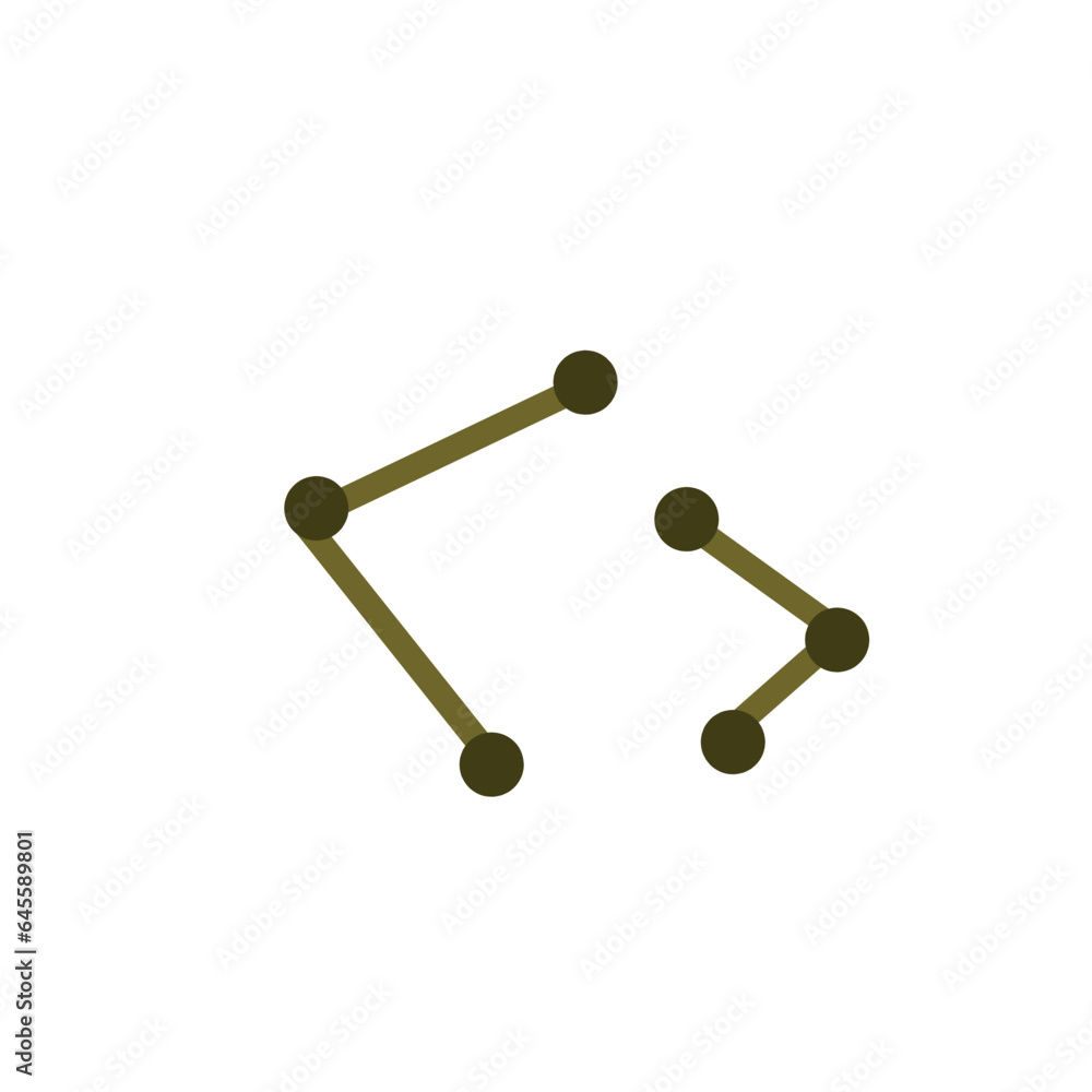 Corynebacterium diphtheriae flat icon Corynebacterium diphtheriae flat icon