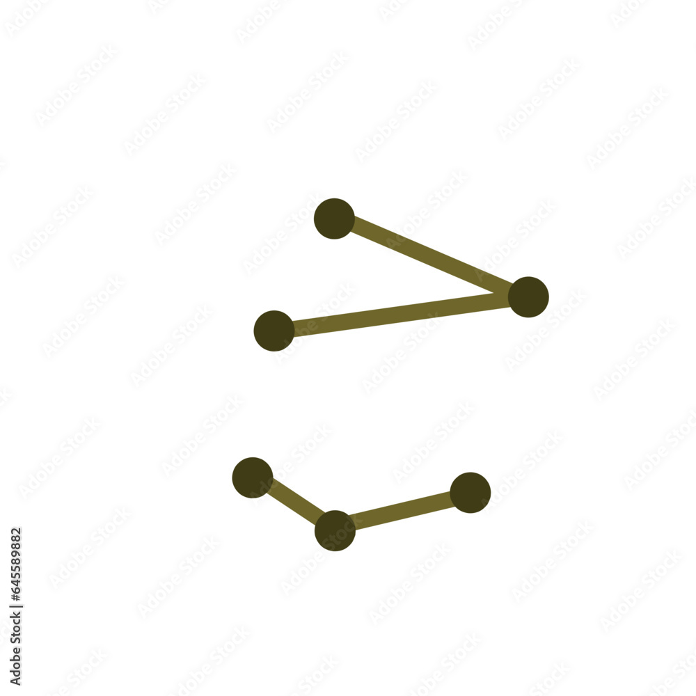 Corynebacterium diphtheriae flat icon Corynebacterium diphtheriae flat icon