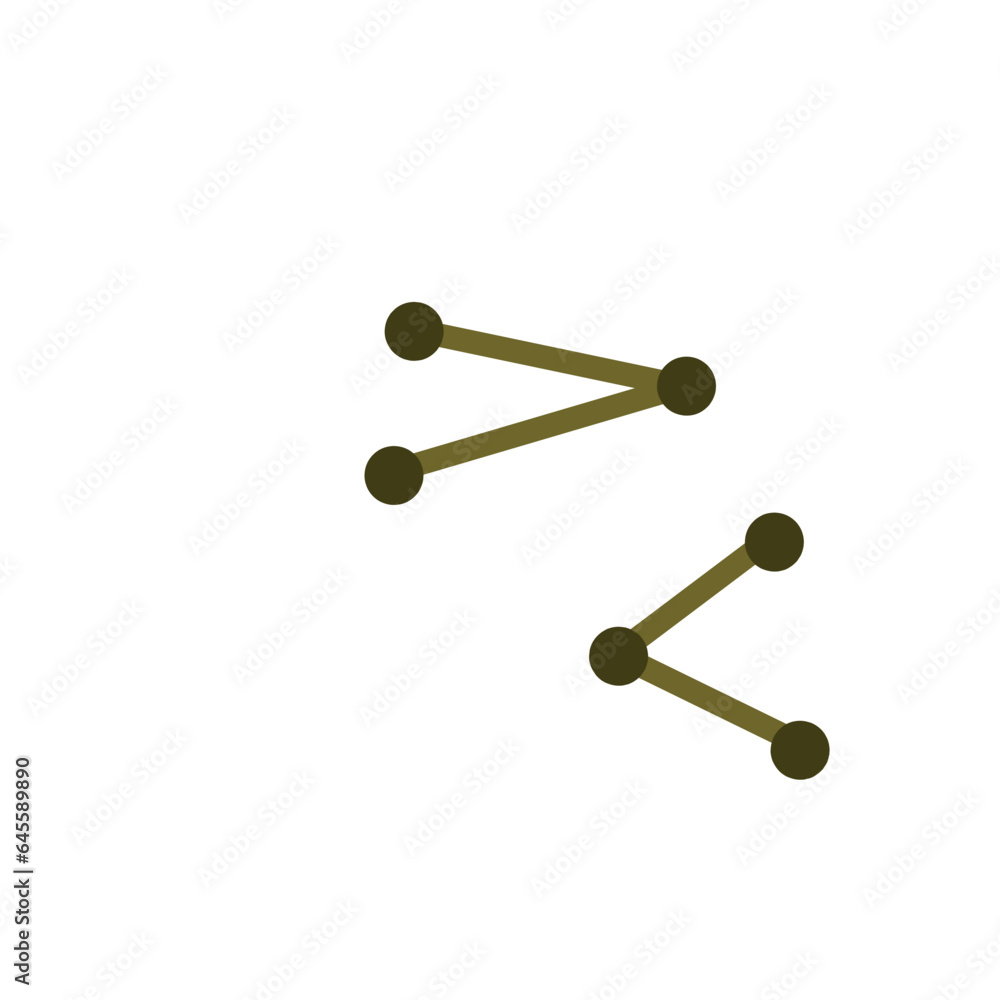 Corynebacterium diphtheriae flat icon Corynebacterium diphtheriae flat icon