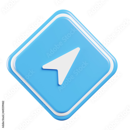 Free Download navigation sign in 3d render illustration - GFXLoad
