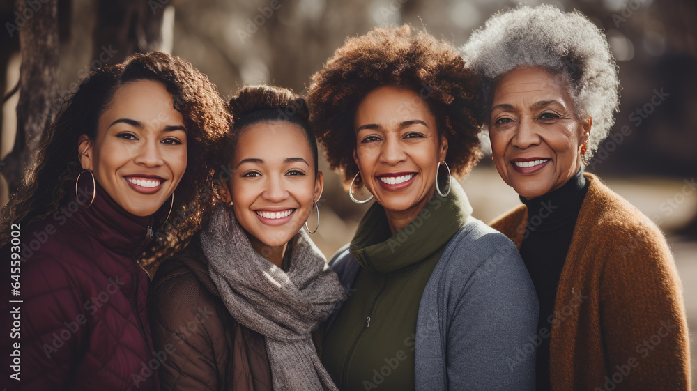 African american family, young daughter, mom, grandmother and great grandmother. African american family, young daughter, mom, grandmother and great grandmother.