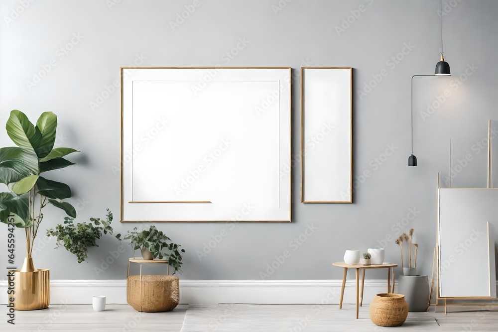 Mockup wall photo frame design, mockup wall design Mockup wall photo frame design, mockup wall design