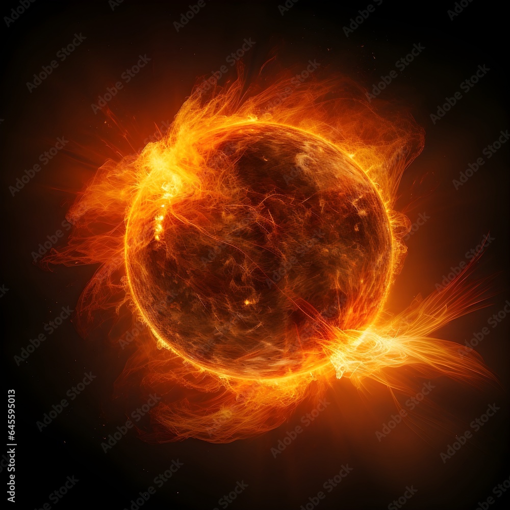 Fototapeta premium Die Sonne: Lebensspender und Energielieferant unseres Planeten