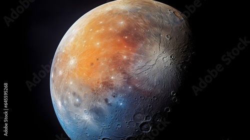 Canvas-taulu Der sonnennächste Planet: Merkur und seine rätselhafte Oberfläche