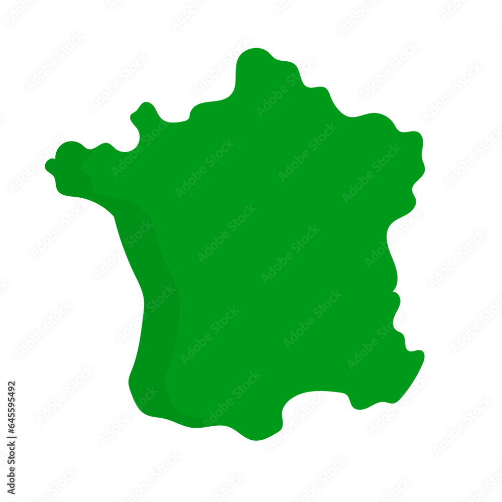 French map icon. France map icon. Vector.