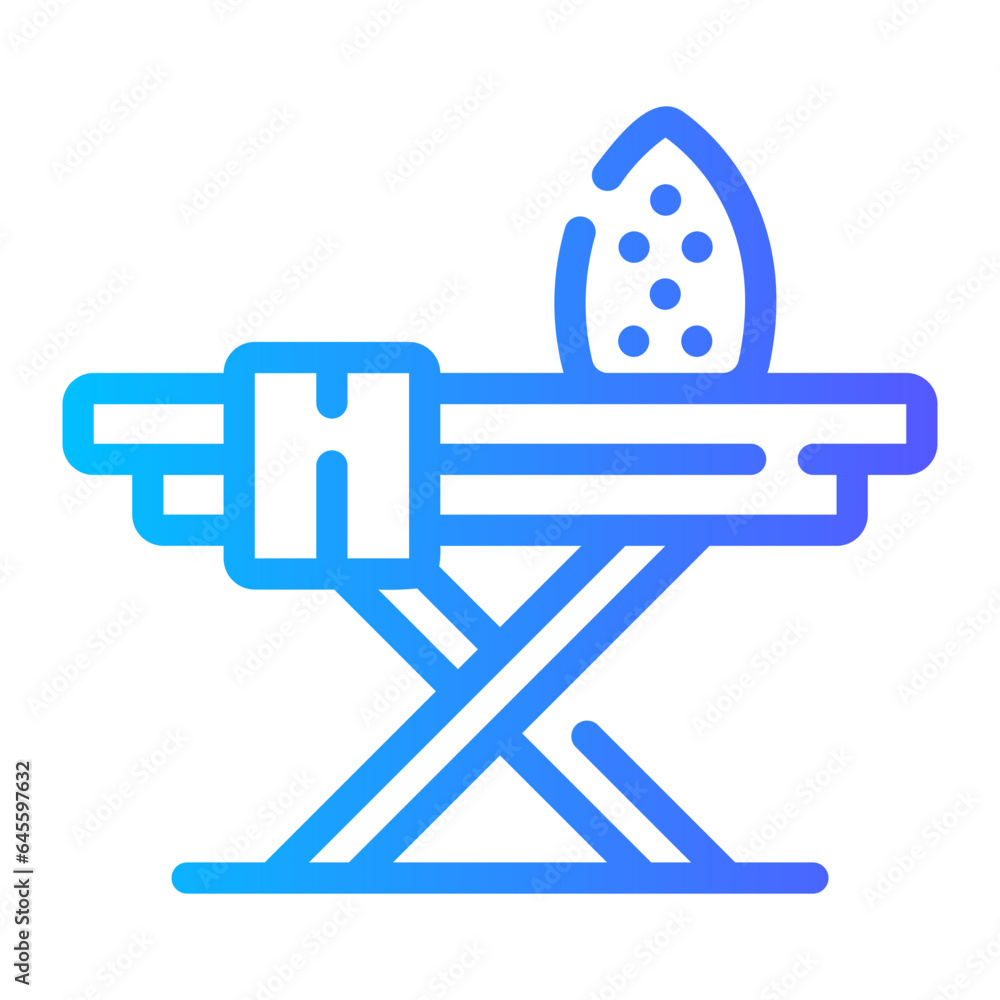 ironing board Line Gradient Icon ironing board Line Gradient Icon