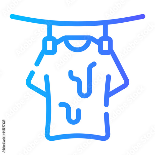 drying Line Gradient Icon