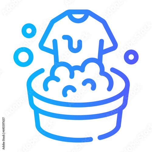 rinse Line Gradient Icon