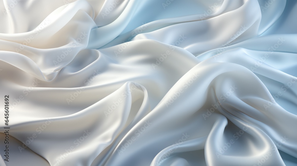white Silk Waves Background