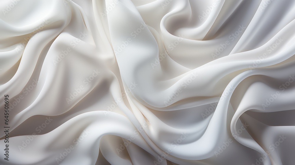 Fototapeta premium white Silk Waves Background