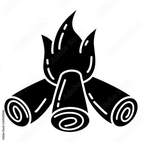 firewood campfire cartoon