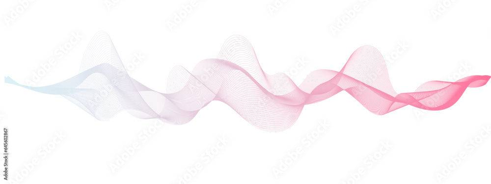 Abstract colorful sound, voice, music curved and wave lines background.  Abstract volume voice technology vibrate wave and music background. Abstract music wave, radio signal, voice background.