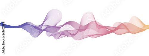 Abstract colorful sound, voice, music curved and wave lines background.  Abstract volume voice technology vibrate wave and music background. Abstract music wave, radio signal, voice background.