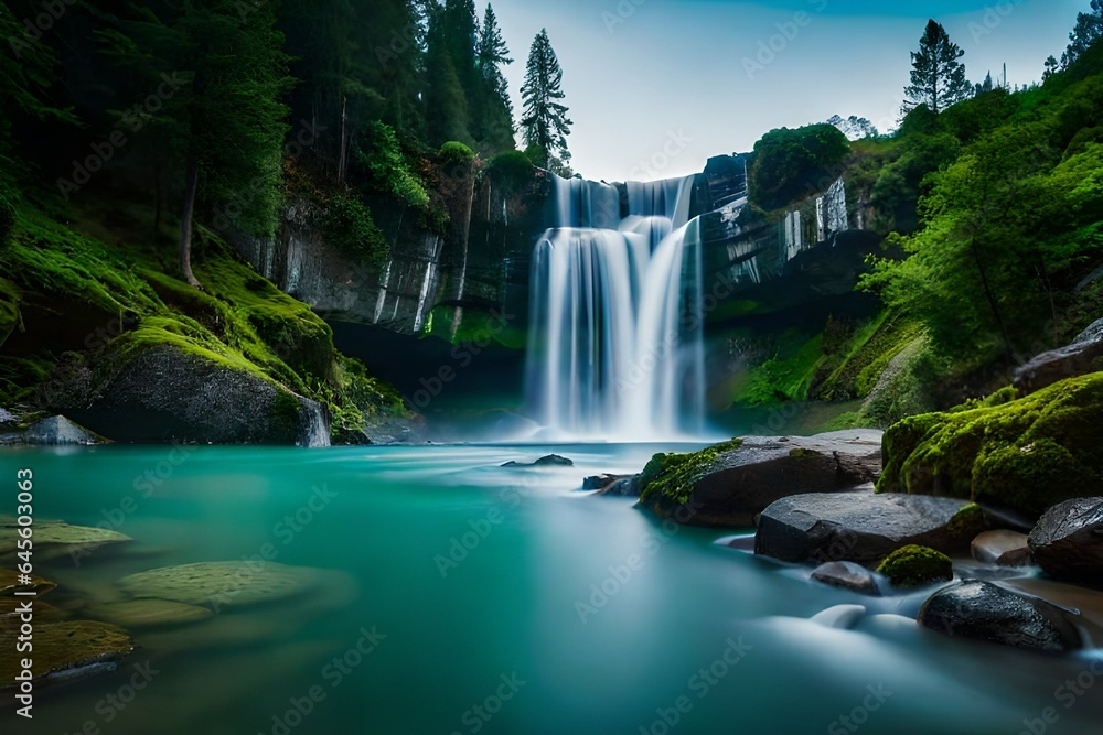 Fototapeta premium waterfall in kanchanaburi country