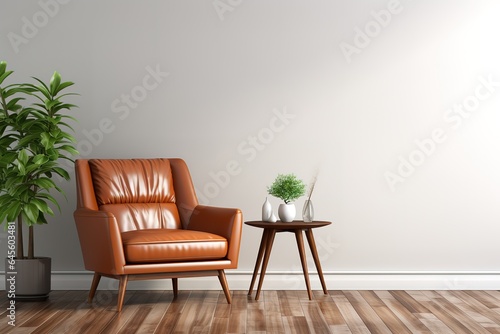 Modern vintage interior of living room - 3D Rendering © Azar